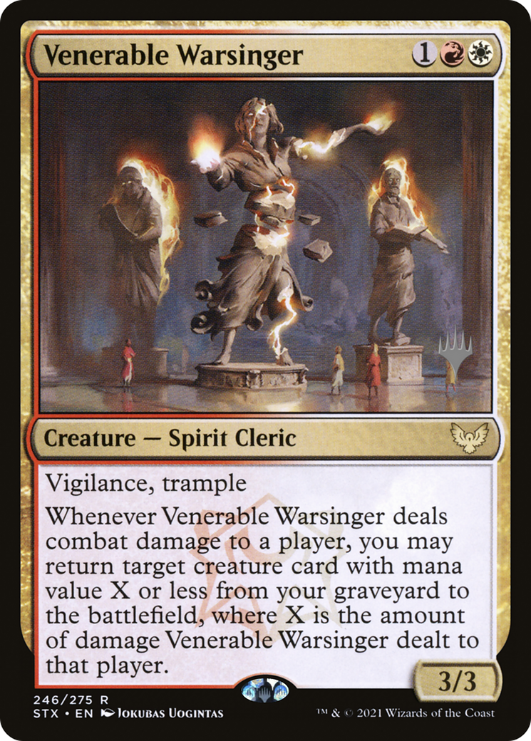 Venerable Warsinger (PPSTX-246) [Promo Pack: Strixhaven: School of Mages Promos] Foil