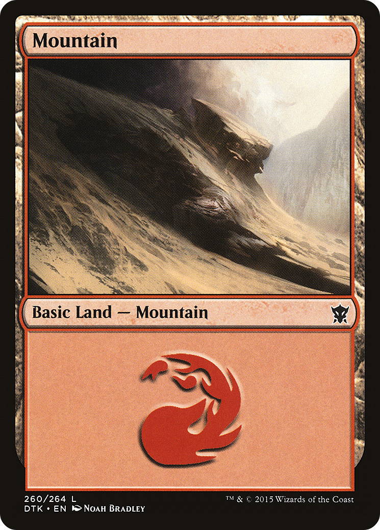 Mountain (260) - Foil [Dragons of Tarkir]