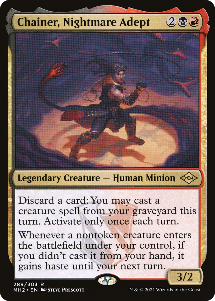 Chainer, Nightmare Adept (MH2-289) [Modern Horizons 2] Foil