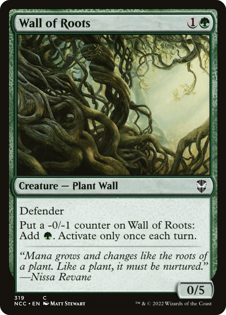 Wall of Roots (NCC-319) [New Capenna Commander]