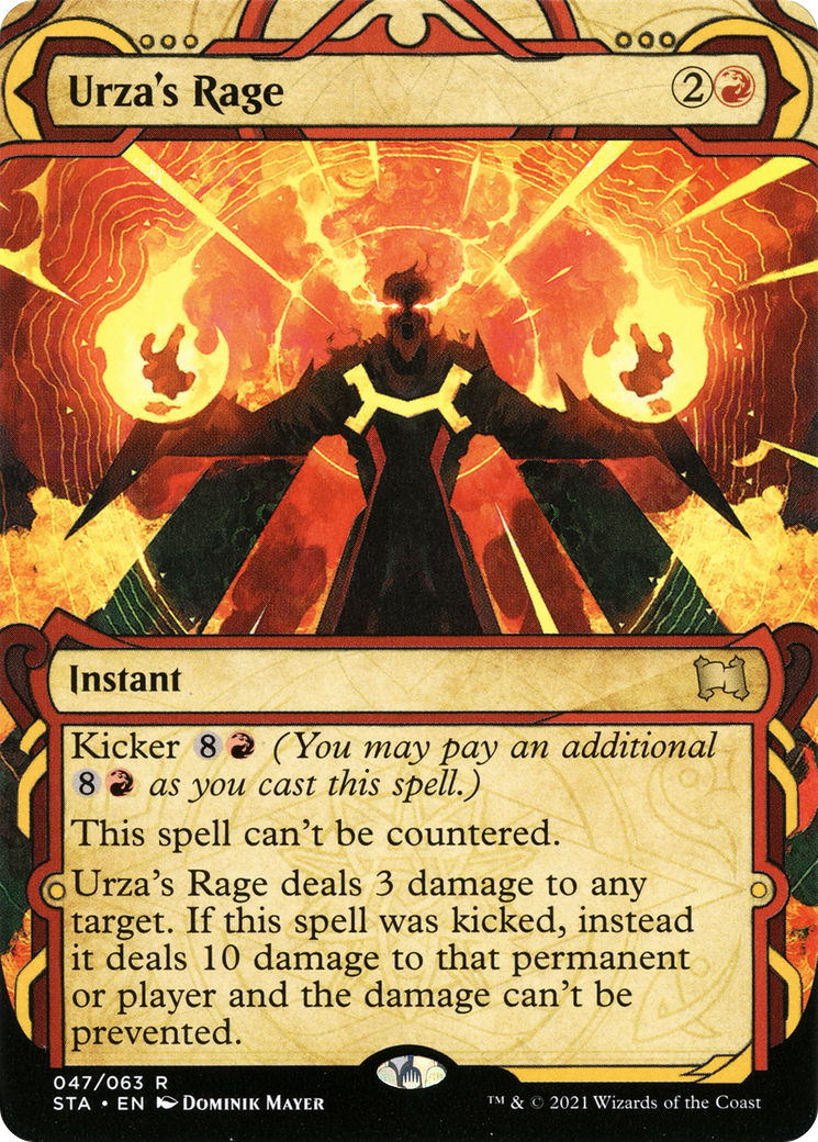 Urza's Rage (STA-047) (Showcase) (Borderless) [Strixhaven Mystical Archive] Foil