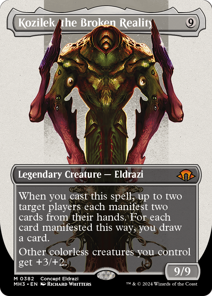 Kozilek, the Broken Reality (Borderless) (MH3-382) [Modern Horizons 3]