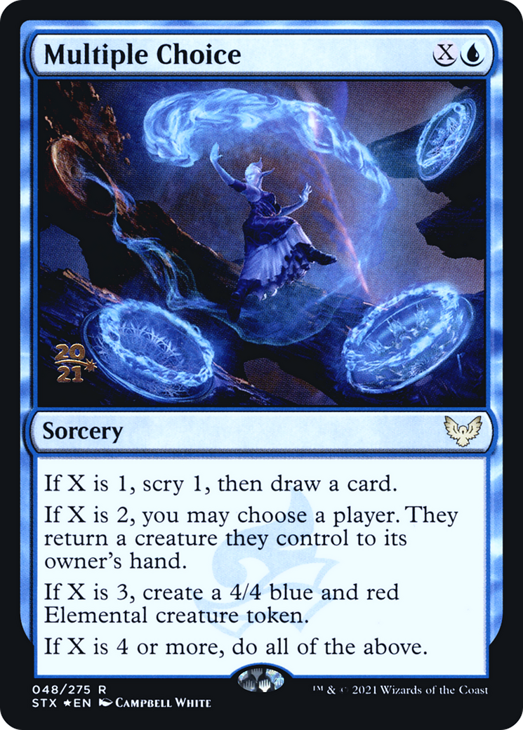 Multiple Choice (PRE-048) [Strixhaven: School of Mages Promos] Foil