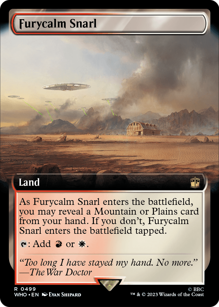 Furycalm Snarl (Extended Art) (WHO-499) [Doctor Who] Foil