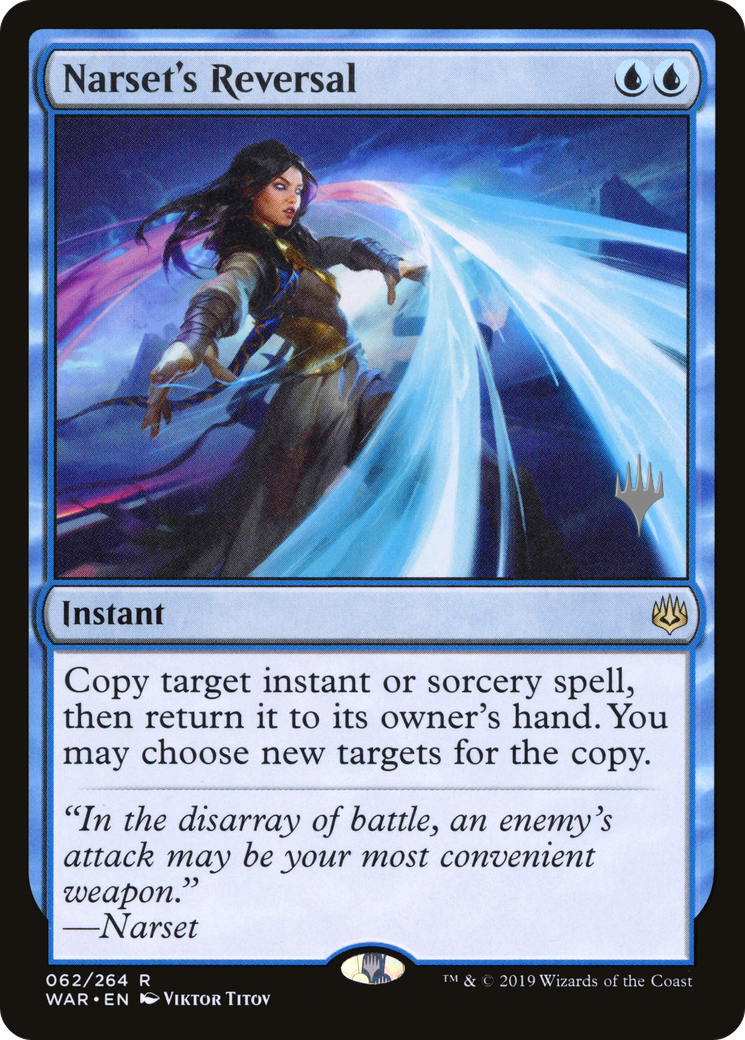 Narset's Reversal (PPTHB-062) [Promo Pack: War of the Spark Promos] Foil