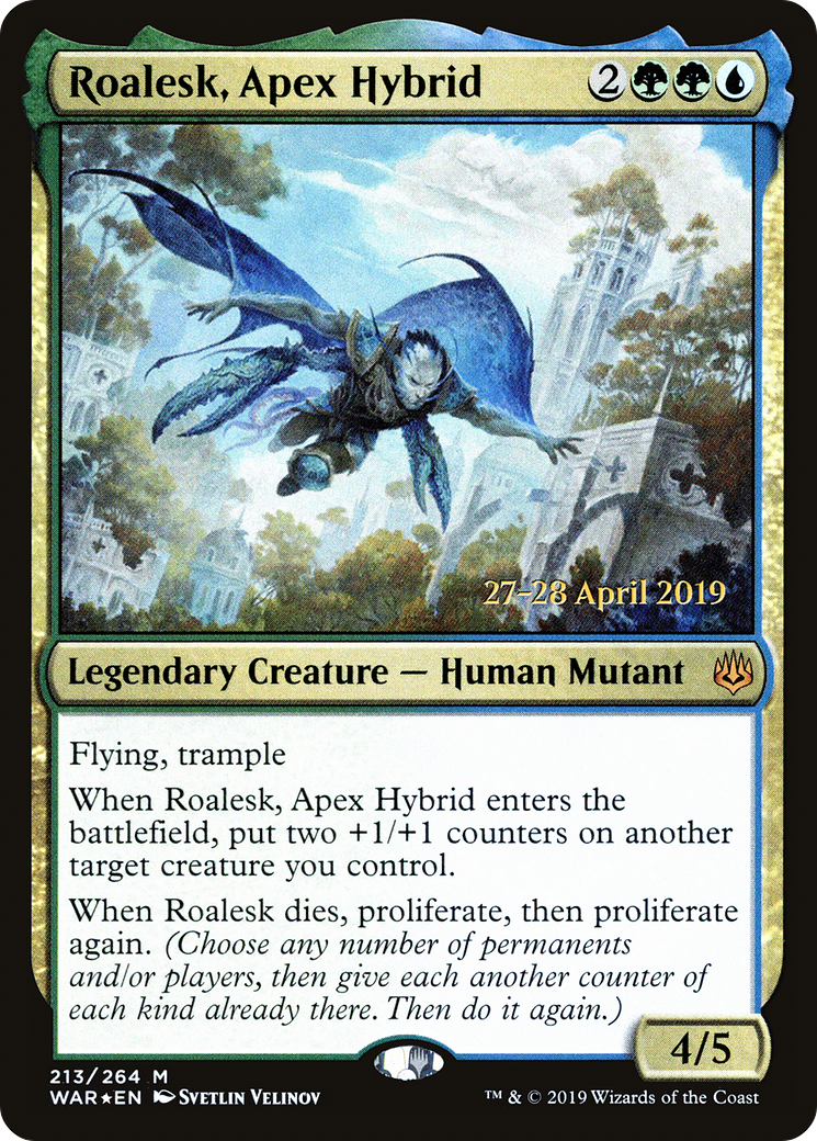 Roalesk, Apex Hybrid (PRE-213) [War of the Spark Promos] Foil