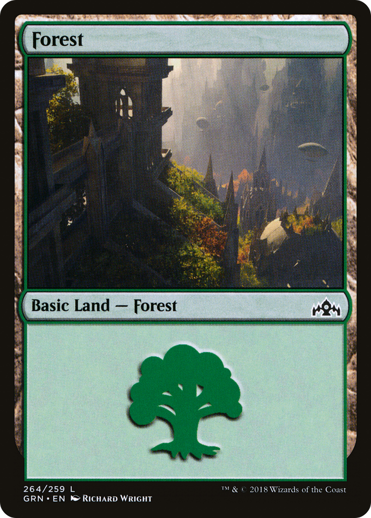 Forest (GRN-264) [Guilds of Ravnica] Foil
