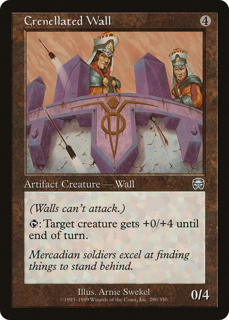 Crenellated Wall (MMQ-290) [Mercadian Masques]