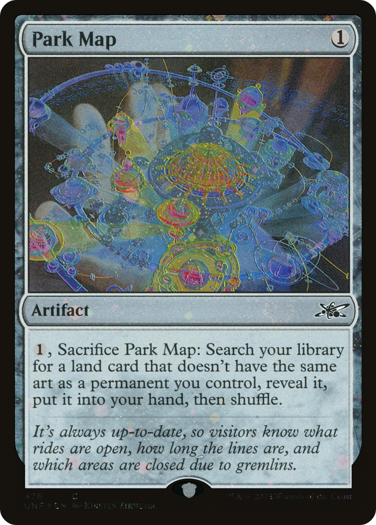 Park Map (Galaxy Foil) (UNF-476) [Unfinity] Foil