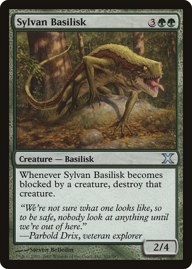 Sylvan Basilisk (10E-301) [Tenth Edition] Foil