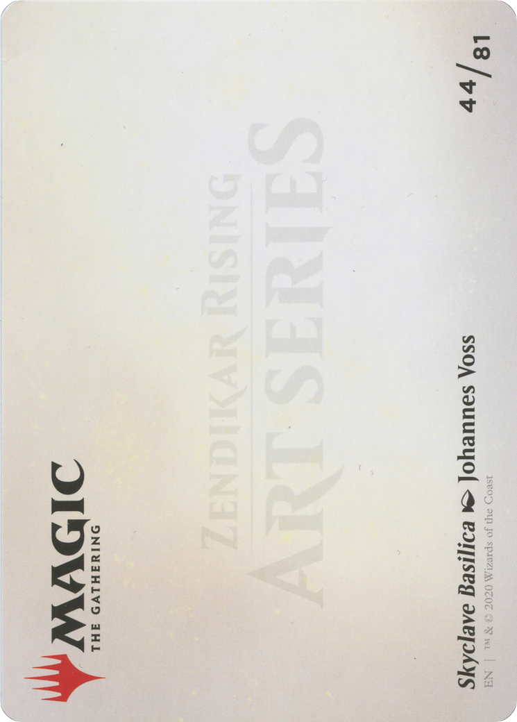 Skyclave Basilica // Skyclave Basilica (AZNR-044) (Borderless) [Zendikar Rising Art Series] Foil
