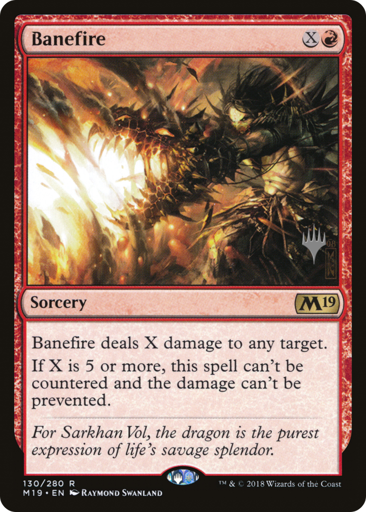 Banefire (PPM20-130) [Promo Pack: Core Set 2019 Promos] Foil