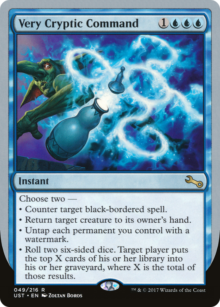 Very Cryptic Command (E) (UST-049) [Unstable] Foil