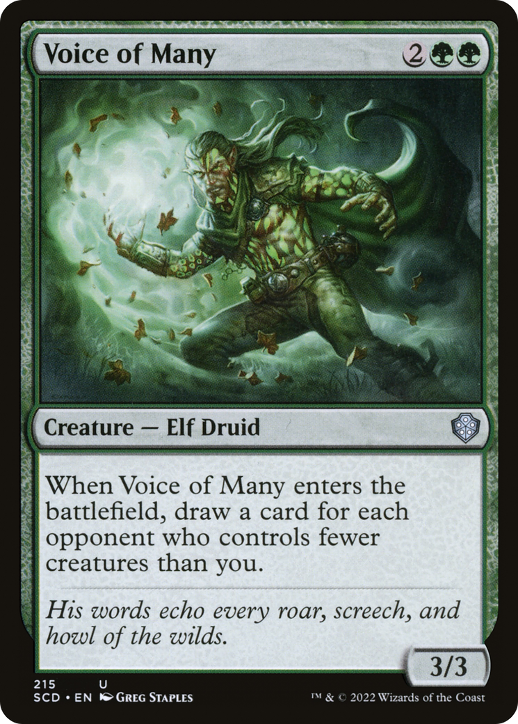 Voice of Many (SCD-215) [Starter Commander Decks]