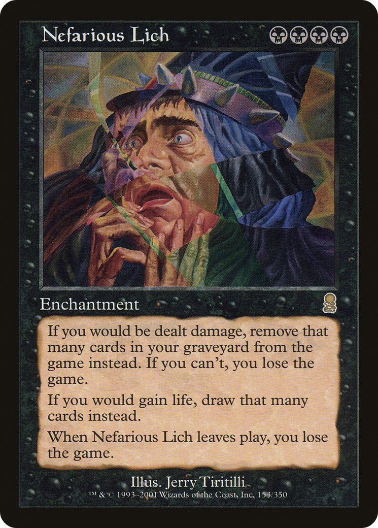 Nefarious Lich (ODY-153) [Odyssey] Foil