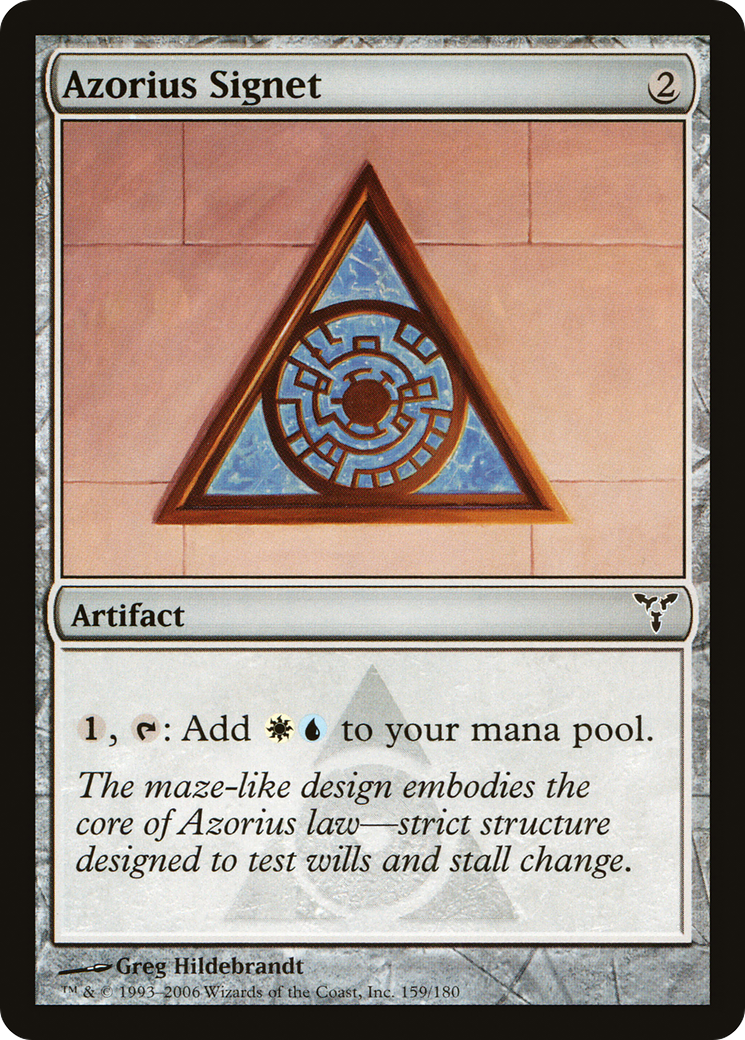 Azorius Signet (DIS-159) [Dissension] Foil