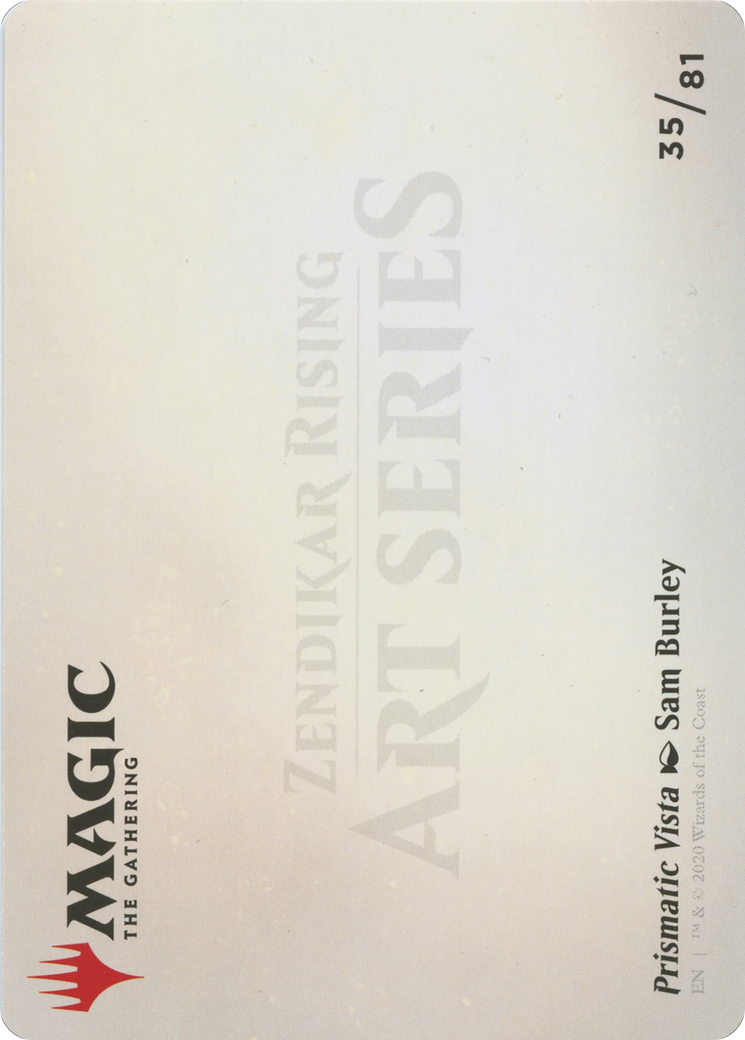 Prismatic Vista // Prismatic Vista (AZNR-035) (Borderless) [Zendikar Rising Art Series] Foil