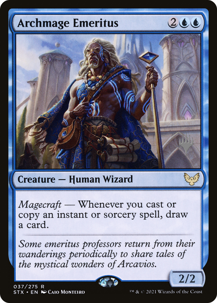Archmage Emeritus (PPSTX-037) [Promo Pack: Strixhaven: School of Mages Promos]