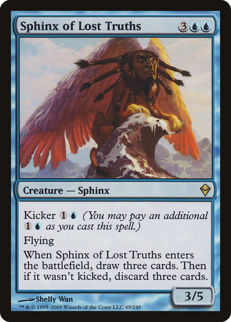 Sphinx of Lost Truths (ZEN-069) [Zendikar] Foil