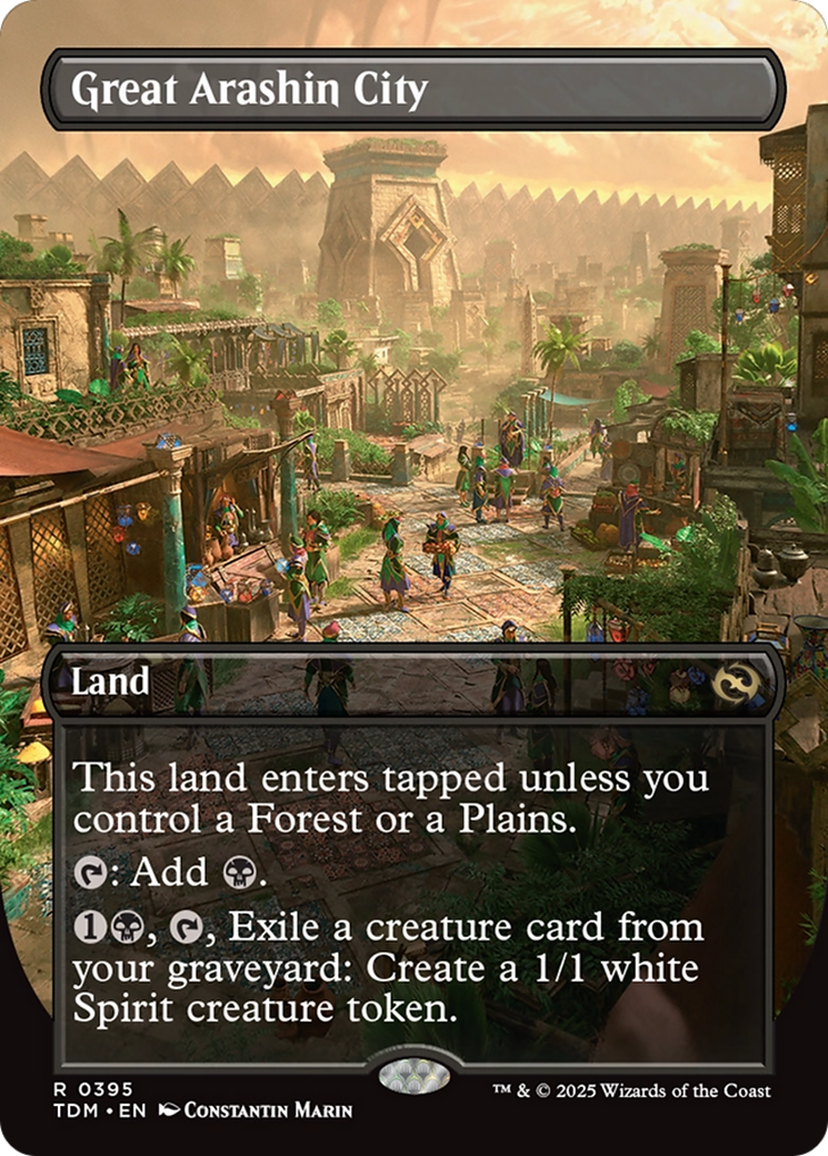 Great Arashin City (Borderless) (TDM-395) [Tarkir: Dragonstorm]