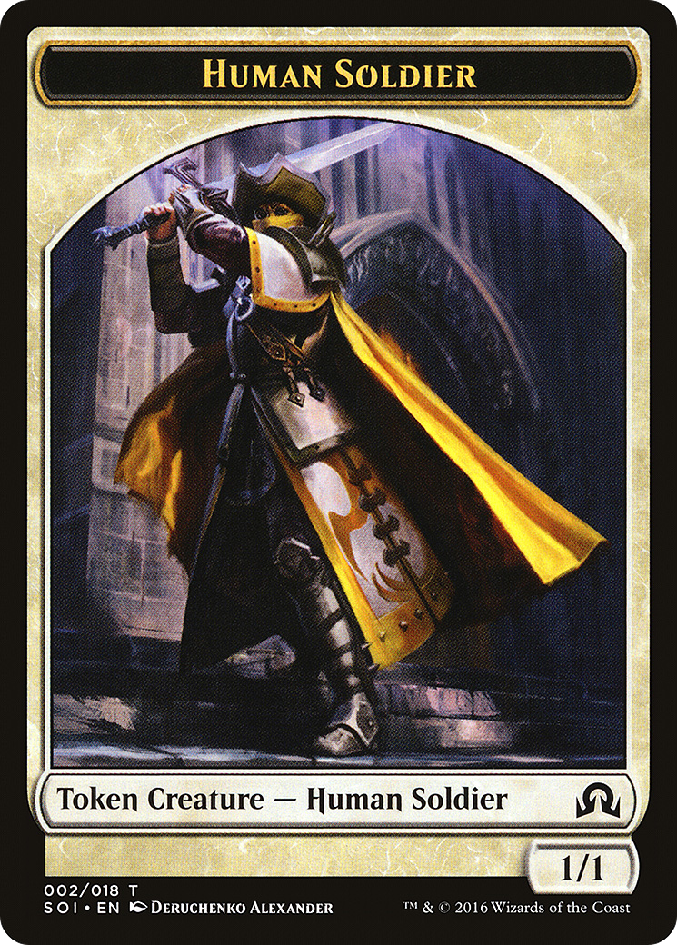 Human Soldier Token (SOI-002) [Shadows over Innistrad Tokens]