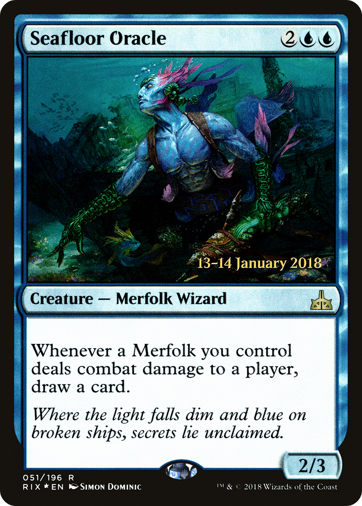 Seafloor Oracle (PRE-051) [Rivals of Ixalan Promos] Foil