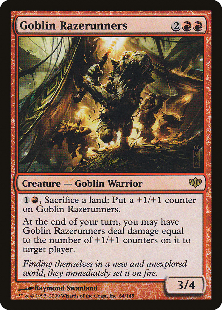 Goblin Razerunners (CON-064) [Conflux] Foil