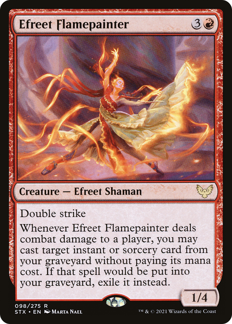 Efreet Flamepainter (STX-098) [Strixhaven: School of Mages]