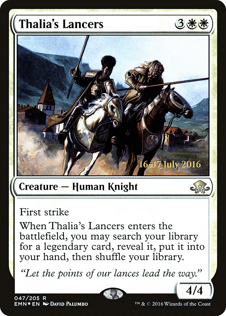 Thalia's Lancers (PRE-047) [Eldritch Moon Promos] Foil