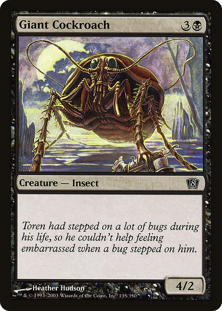 Giant Cockroach (8ED-135) [8th Edition] Foil