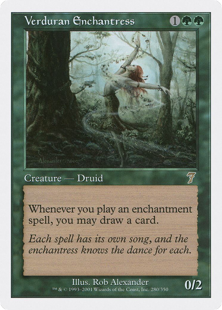 Verduran Enchantress (7ED-280) [7th Edition]