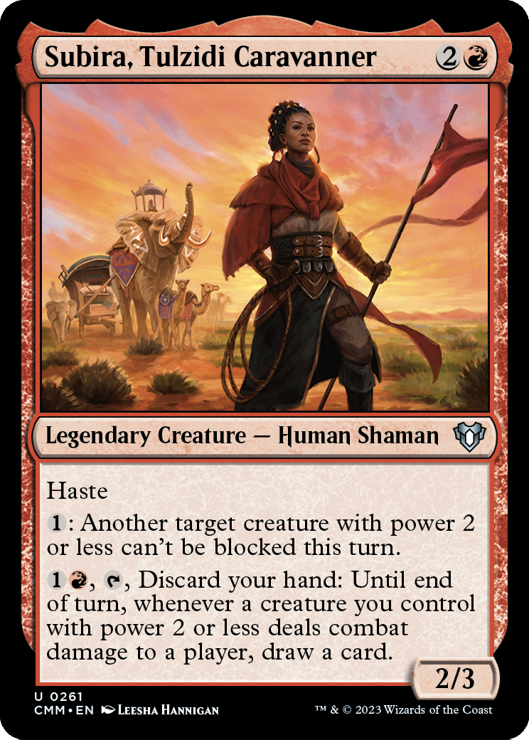 Subira, Tulzidi Caravanner (CMM-261) [Commander Masters] Foil