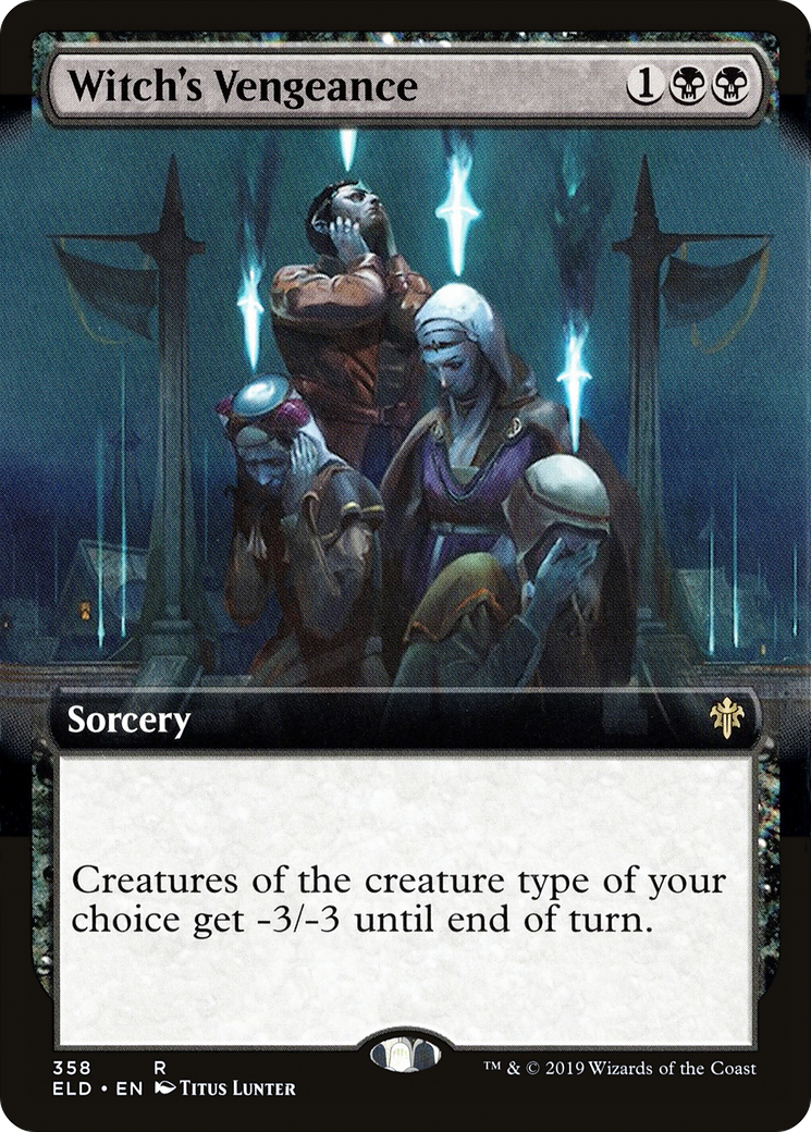 Witch's Vengeance (Extended Art) (ELD-358) [Throne of Eldraine] Foil