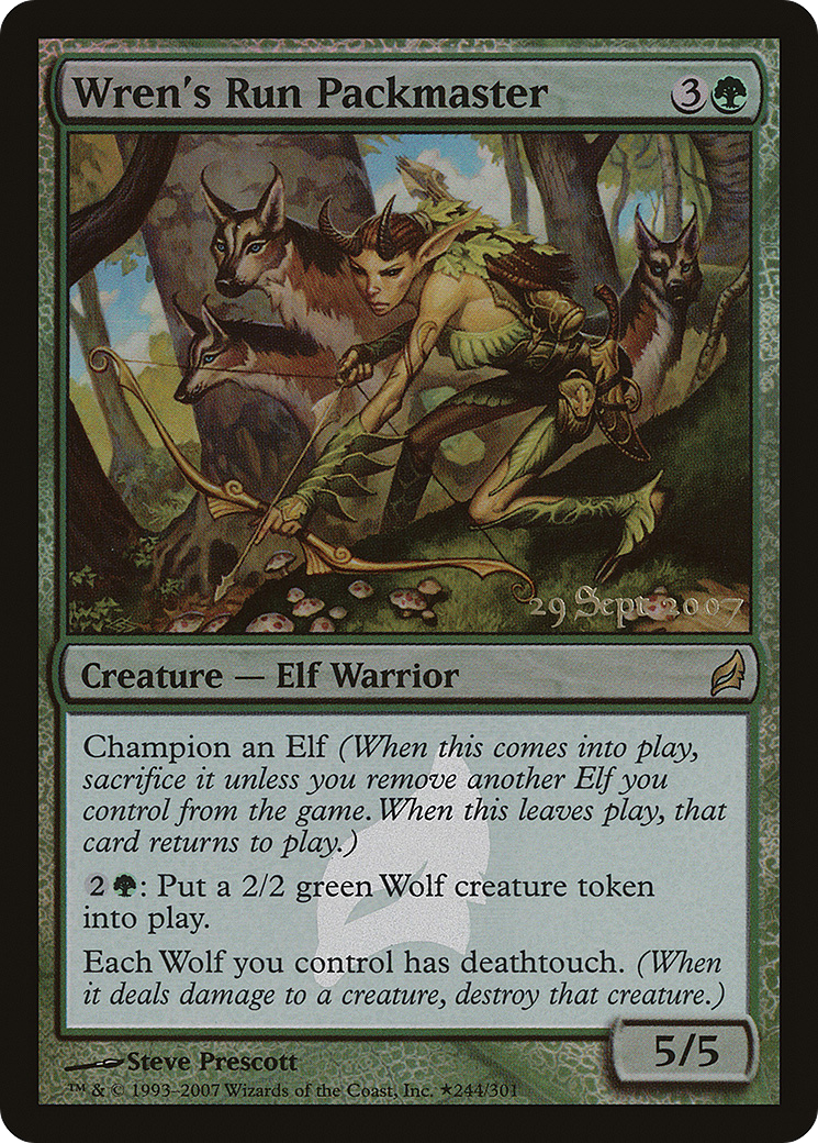 Wren's Run Packmaster (PRE-244) [Lorwyn Promos] Foil