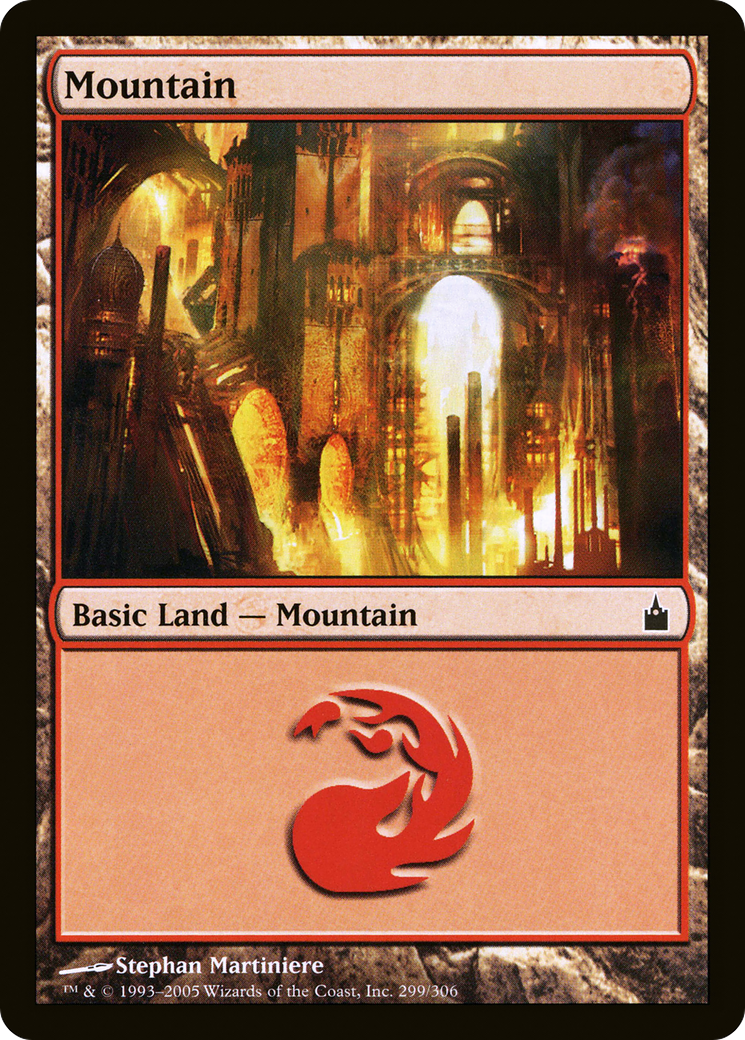 Mountain (RAV-299) [Ravnica: City of Guilds]