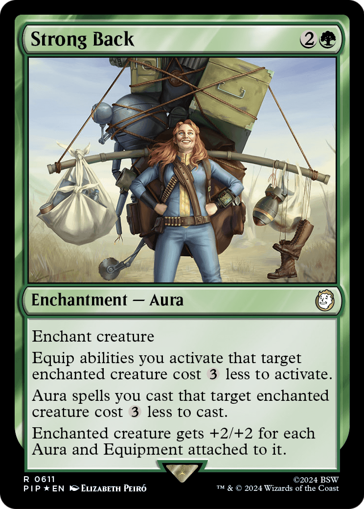 Strong Back (Surge Foil) (PIP-611) [Fallout] Foil