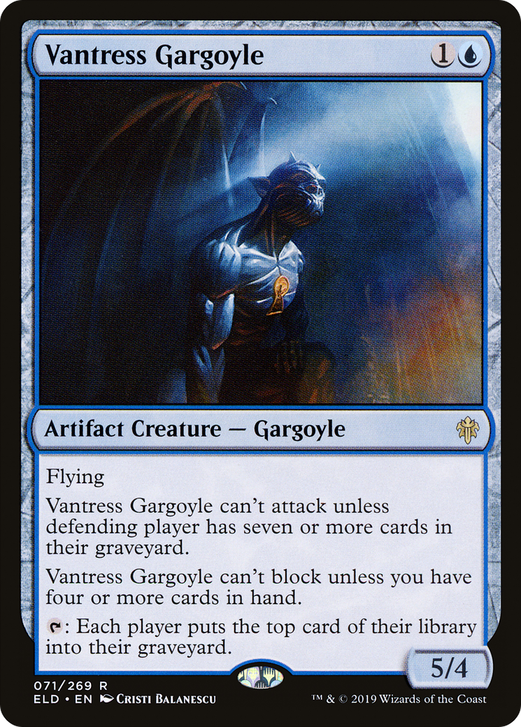 Vantress Gargoyle (ELD-071) [Throne of Eldraine] Foil