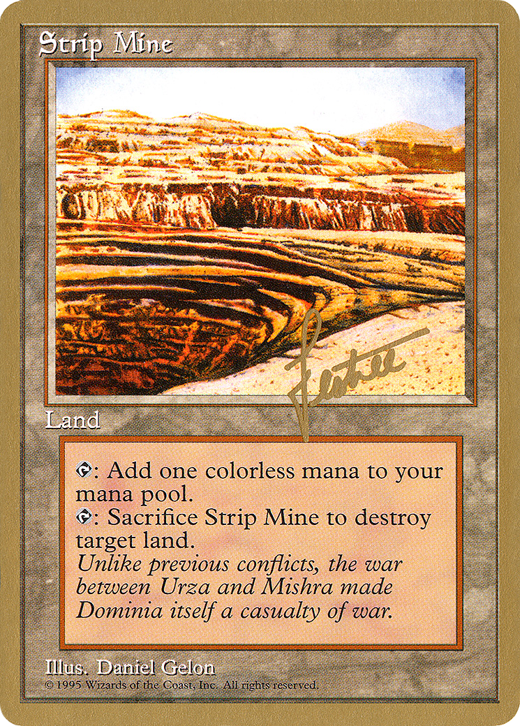 Strip Mine - 1996 Bertrand Lestree (4ED) [Pro Tour Collector Set]