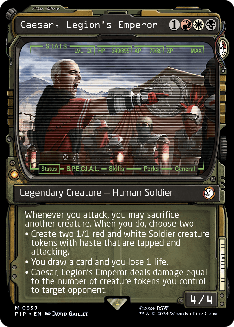Caesar, Legion's Emperor (Showcase) (PIP-339) [Fallout]