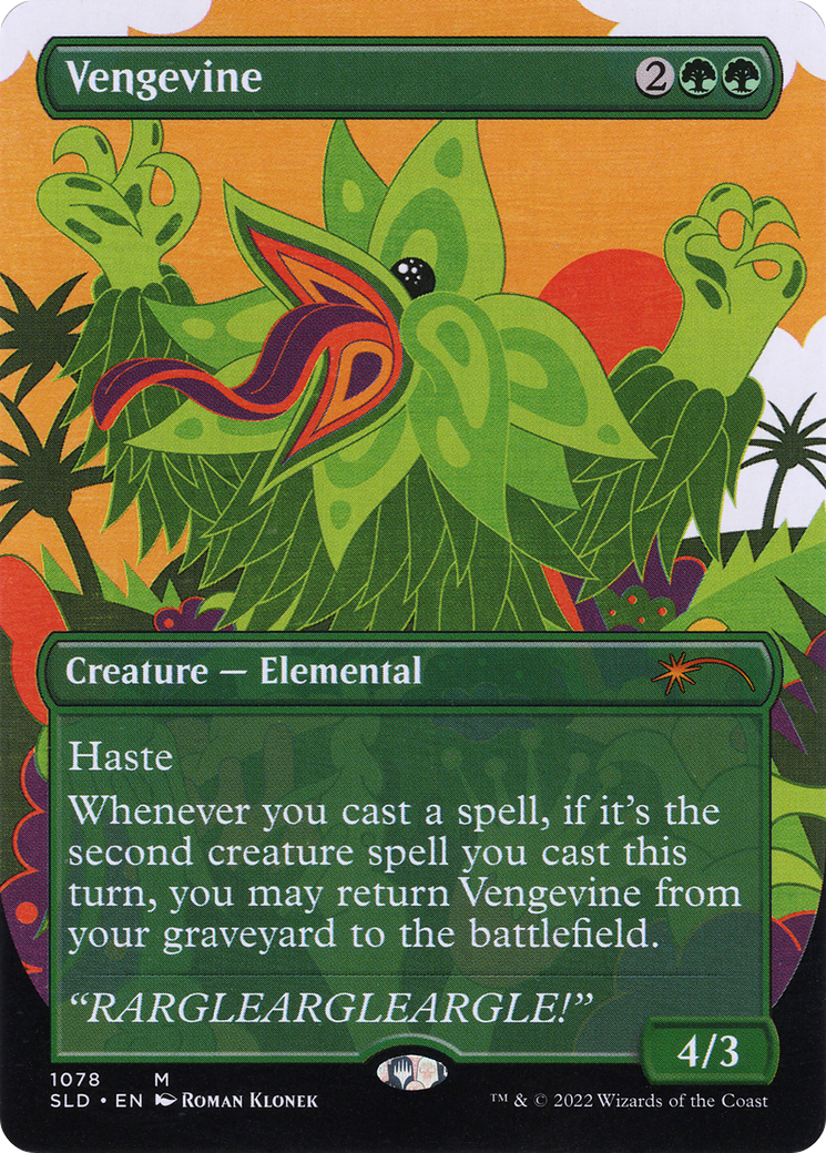 Vengevine (SLD-1078) (Borderless) [Secret Lair Drop] Foil