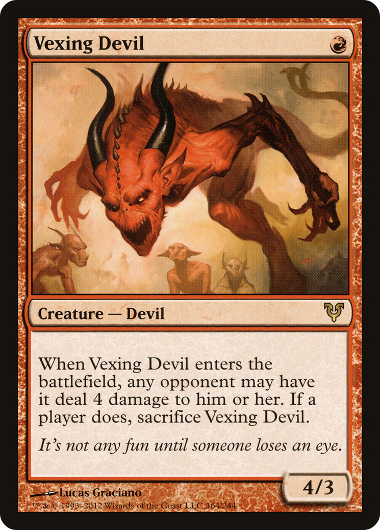 Vexing Devil (AVR-164) [Avacyn Restored] Foil
