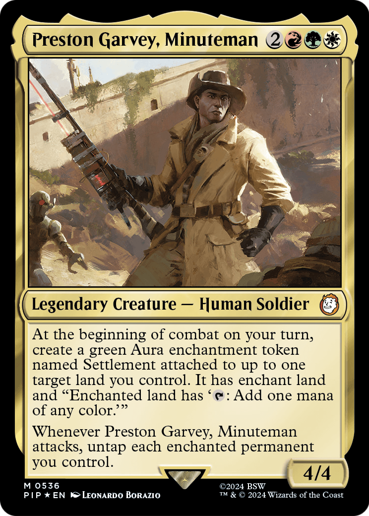 Preston Garvey, Minuteman (Surge Foil) (PIP-536) [Fallout] Foil