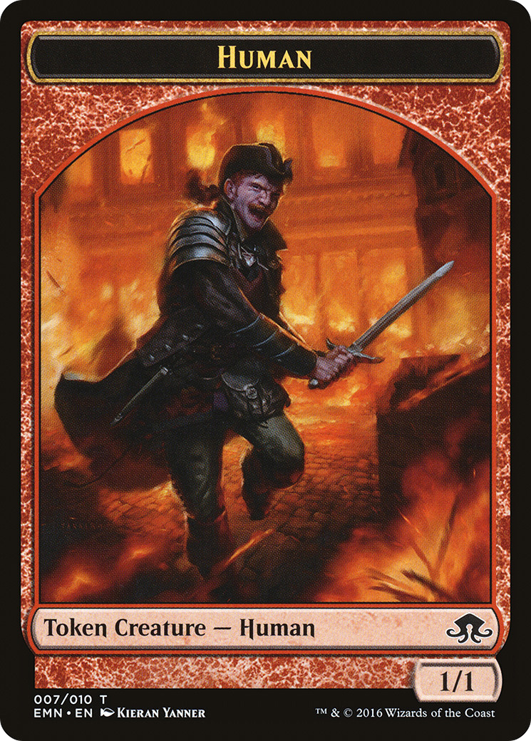 Human Token (EMN-007) [Eldritch Moon Tokens]