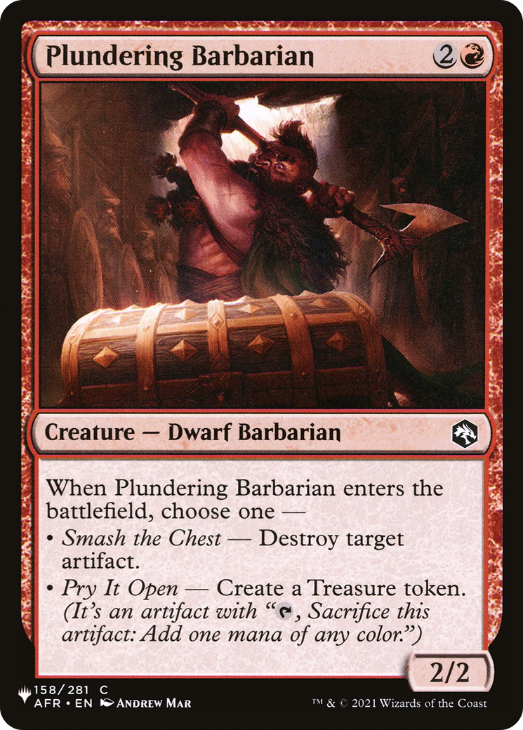 Plundering Barbarian (LIST-158/281) [The List]