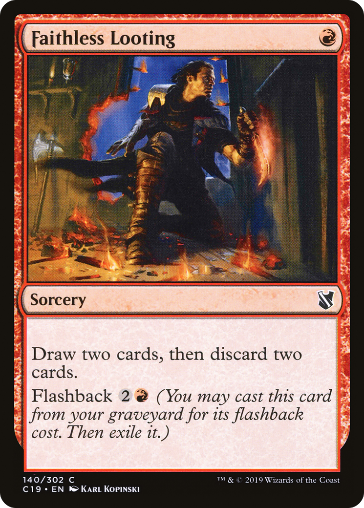 Faithless Looting (C19-140) [Commander 2019]