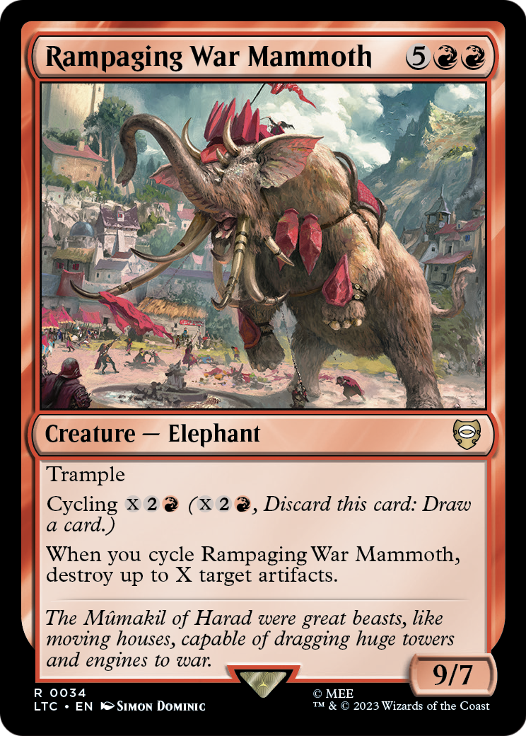 Rampaging War Mammoth (LTC-034) [Tales of Middle-earth Commander]