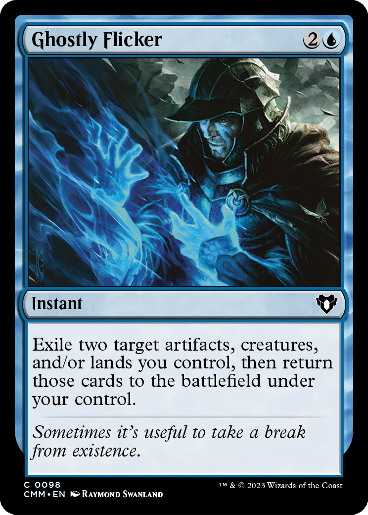 Ghostly Flicker (CMM-098) [Commander Masters] Foil