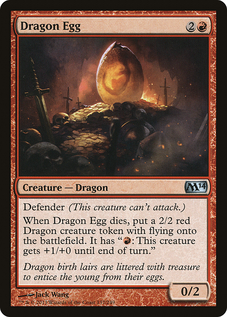 Dragon Egg (M14-137) [Magic 2014] Foil