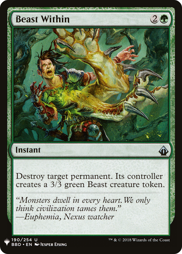 Beast Within (BBD) (LIST-190) [The List]
