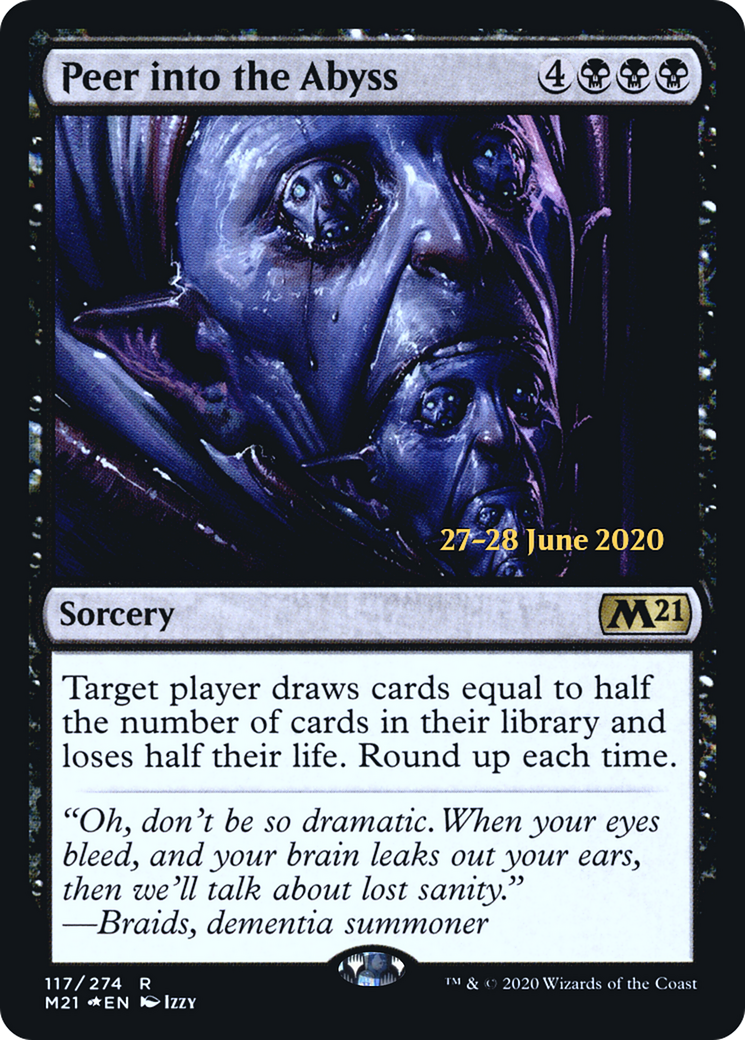 Peer into the Abyss (PRE-117) [Core Set 2021 Promos] Foil